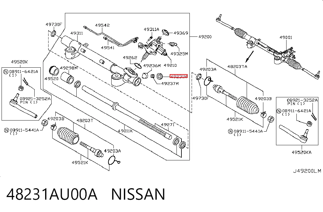 48231AU00A Nissan/Infiniti