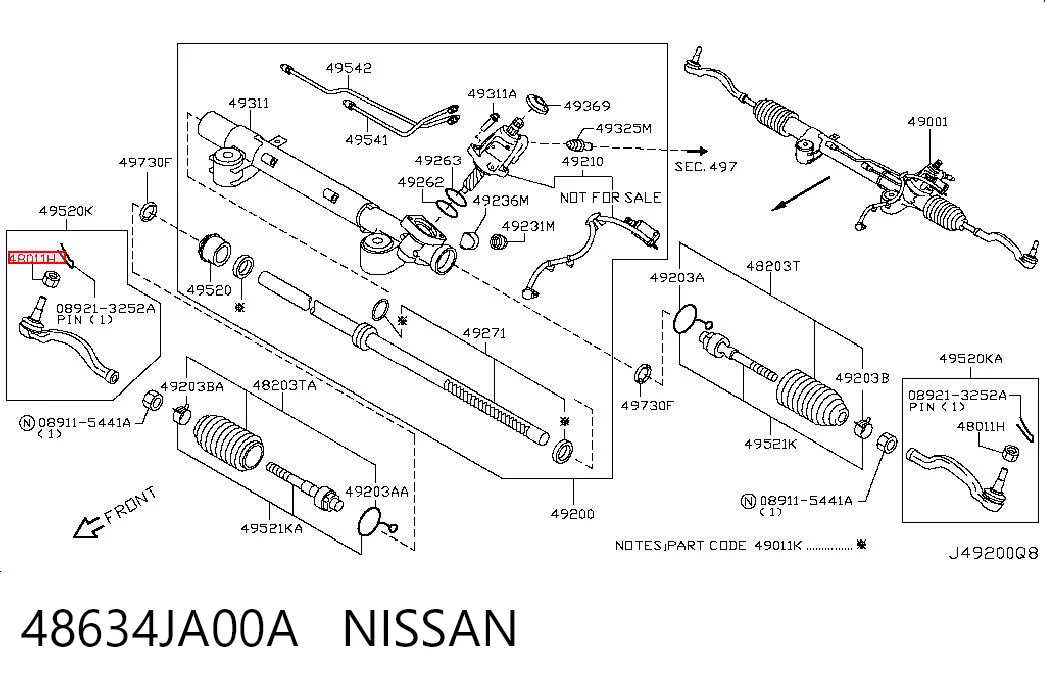 48634JA00A Nissan/Infiniti