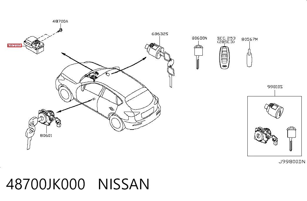 48700JK000 Nissan/Infiniti 