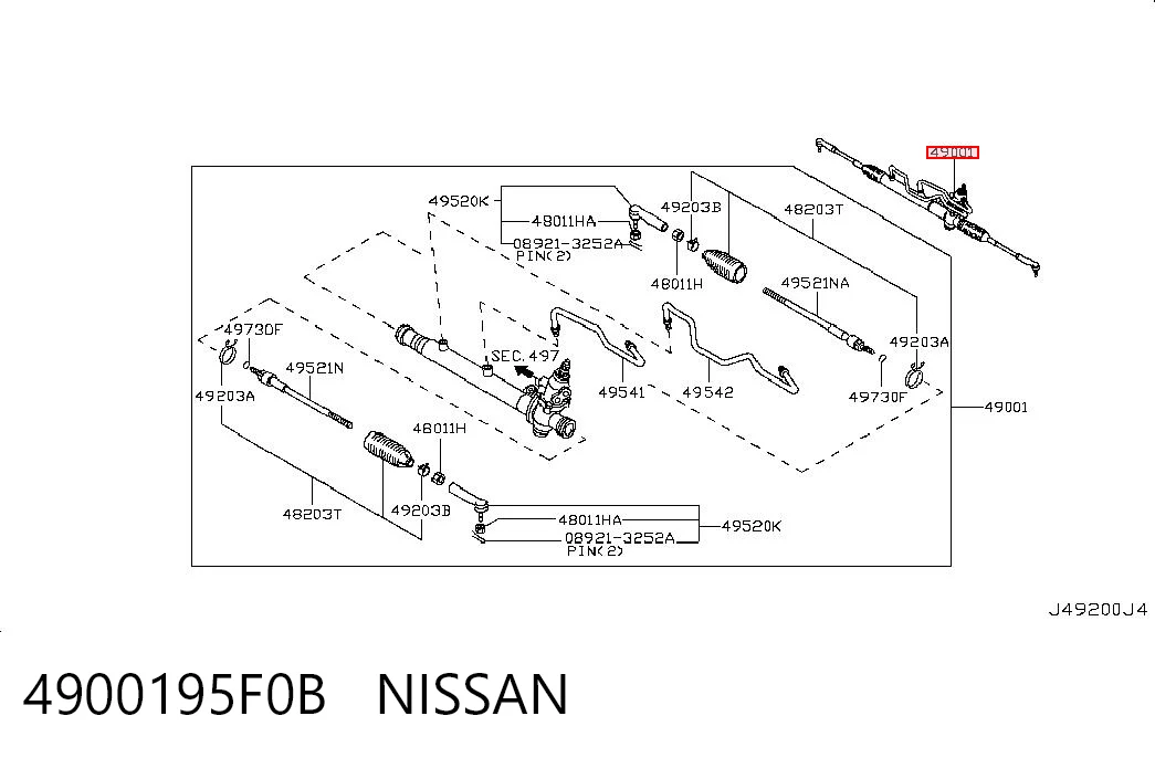  Рулевая рейка Nissan Almera 