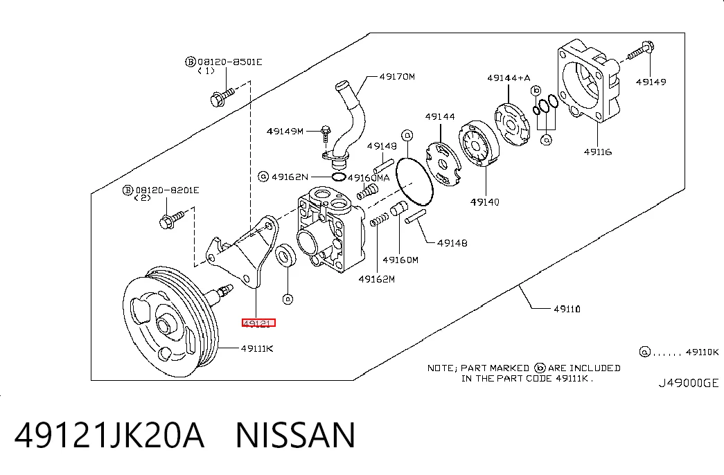 49121JK20A Nissan/Infiniti