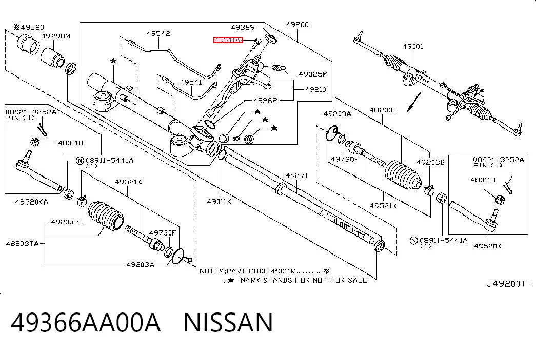 49366AA00A Nissan/Infiniti