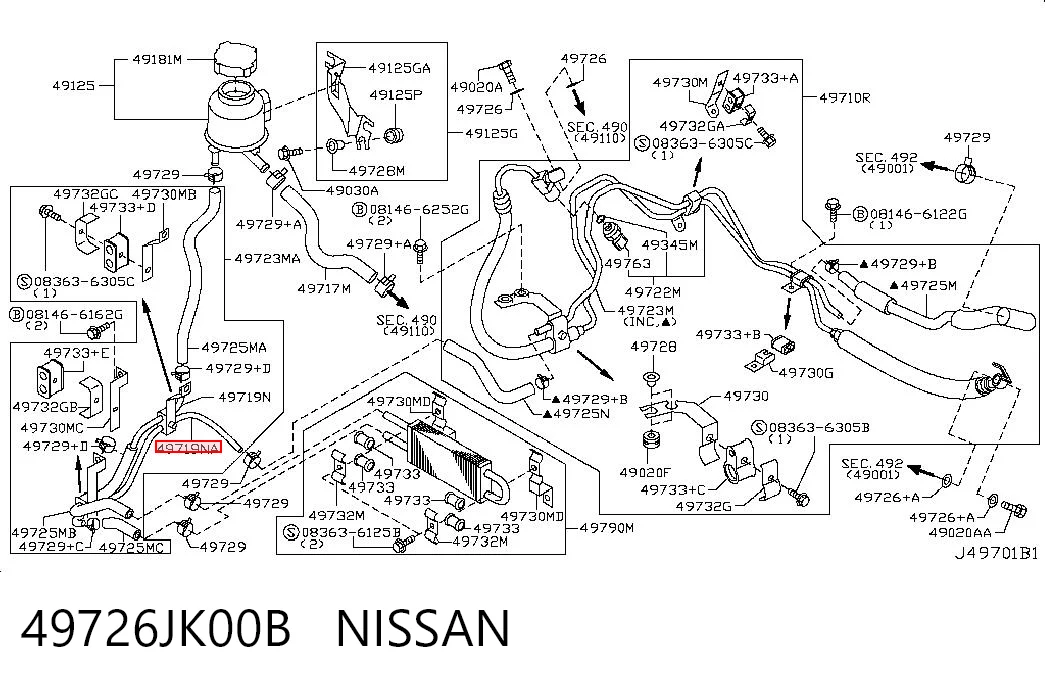 49726JK00B Nissan/Infiniti