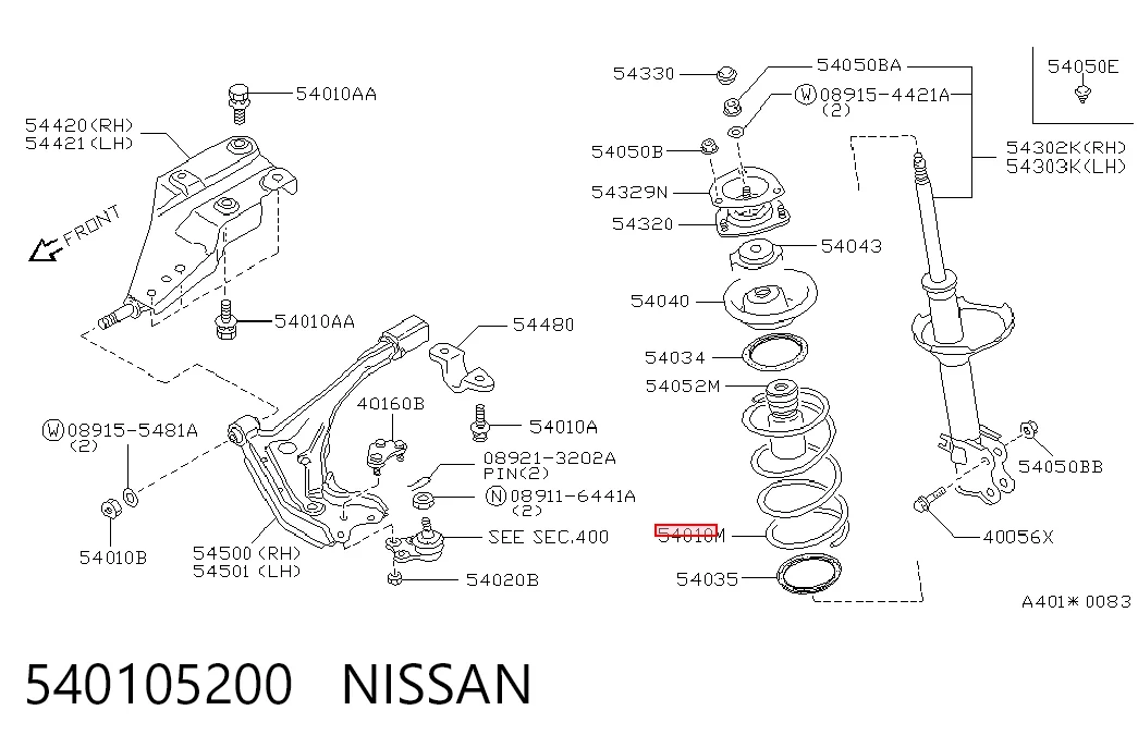 Пружина амортизатора передняя Sensen S5401052E03 цена, от 45.44 USD