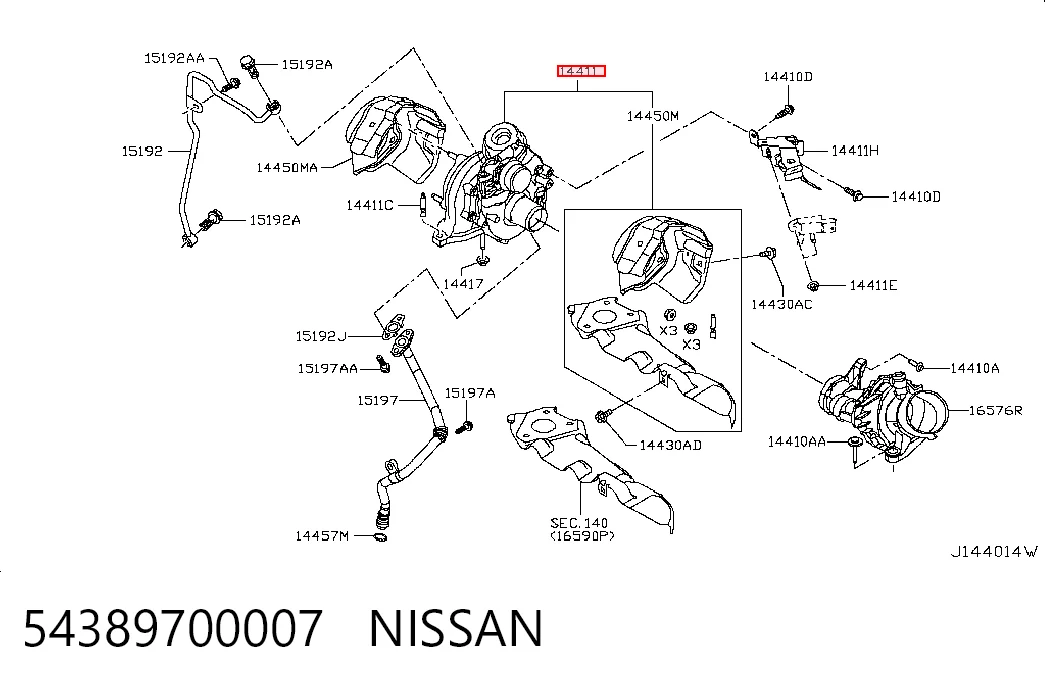  Турбина Nissan Qashqai 