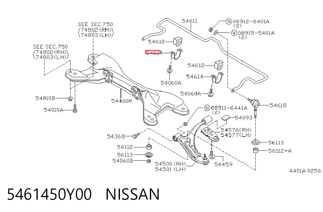 5461450Y00 Nissan/Infiniti
