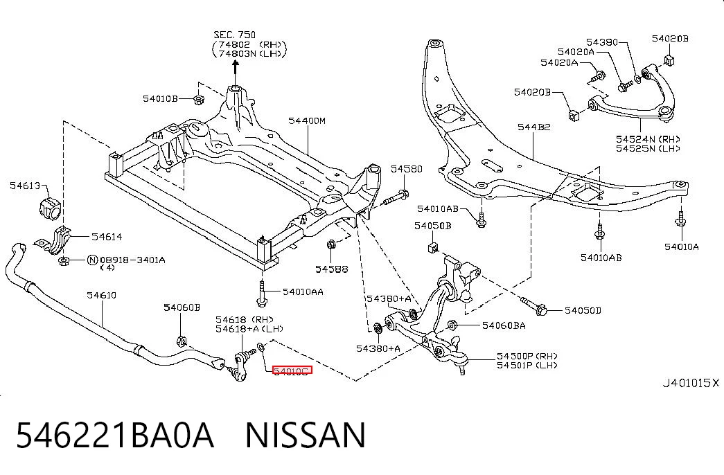 546221BA0A Nissan/Infiniti