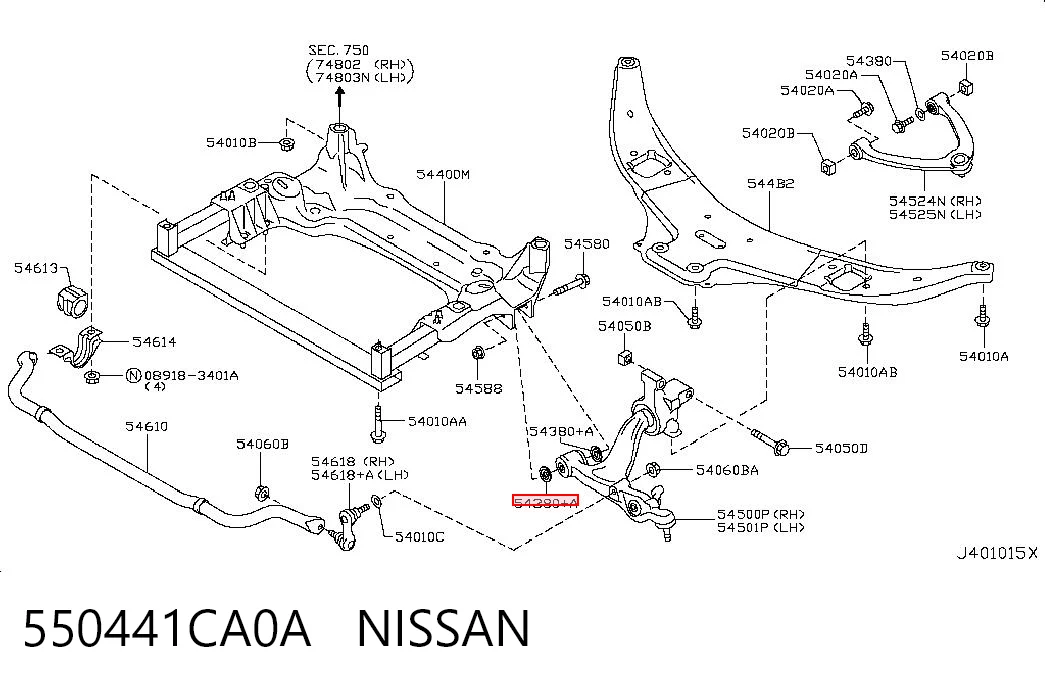 550441CA0A Nissan/Infiniti