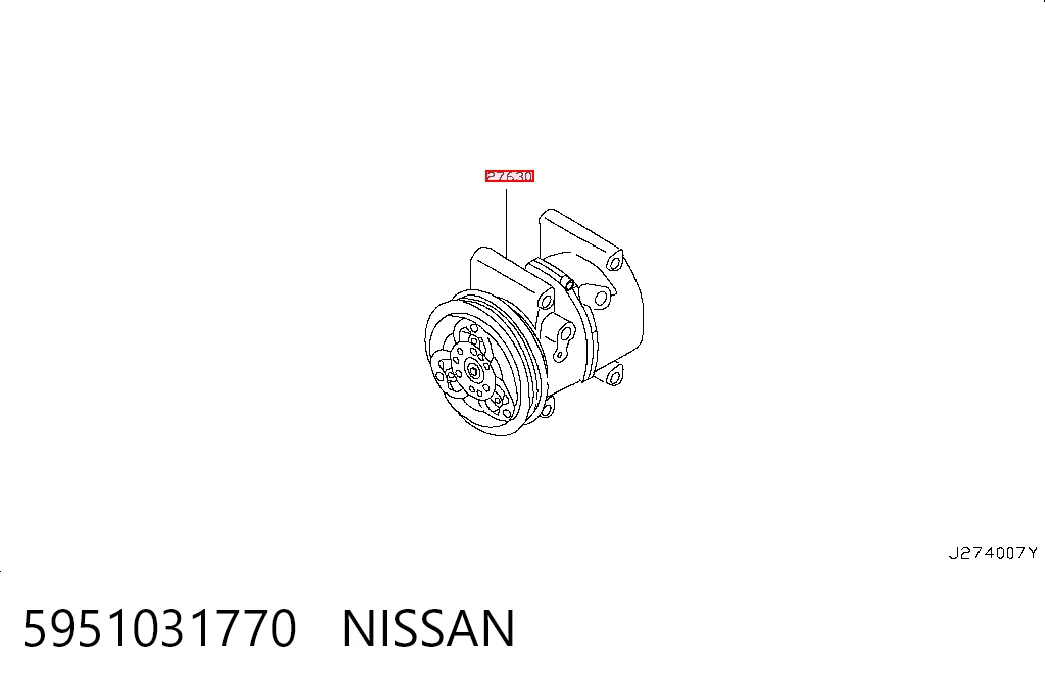  Компрессор кондиционера Nissan Almera 