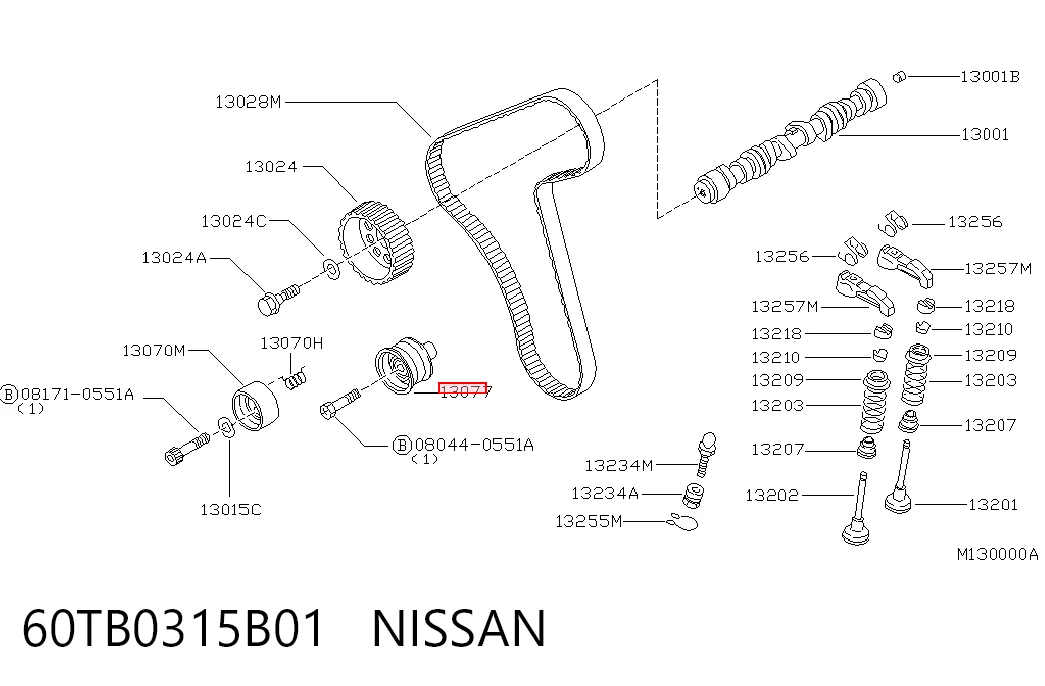  Паразитный ролик ГРМ Nissan Vanette 