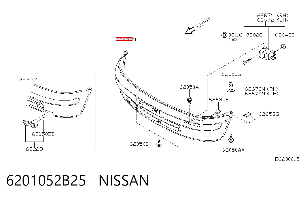Бампер на авто Nissan Micra хэтчбек (K11) (1992 - 2003) цена, от 33.55 USD