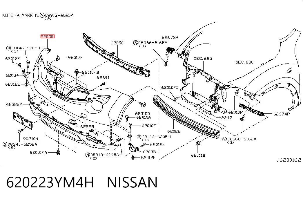 Бампер передний, верхняя часть Tempest 0374628900 цена, от 165.92 USD