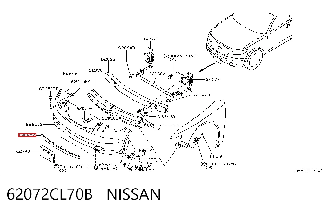 62072CL70B Nissan/Infiniti