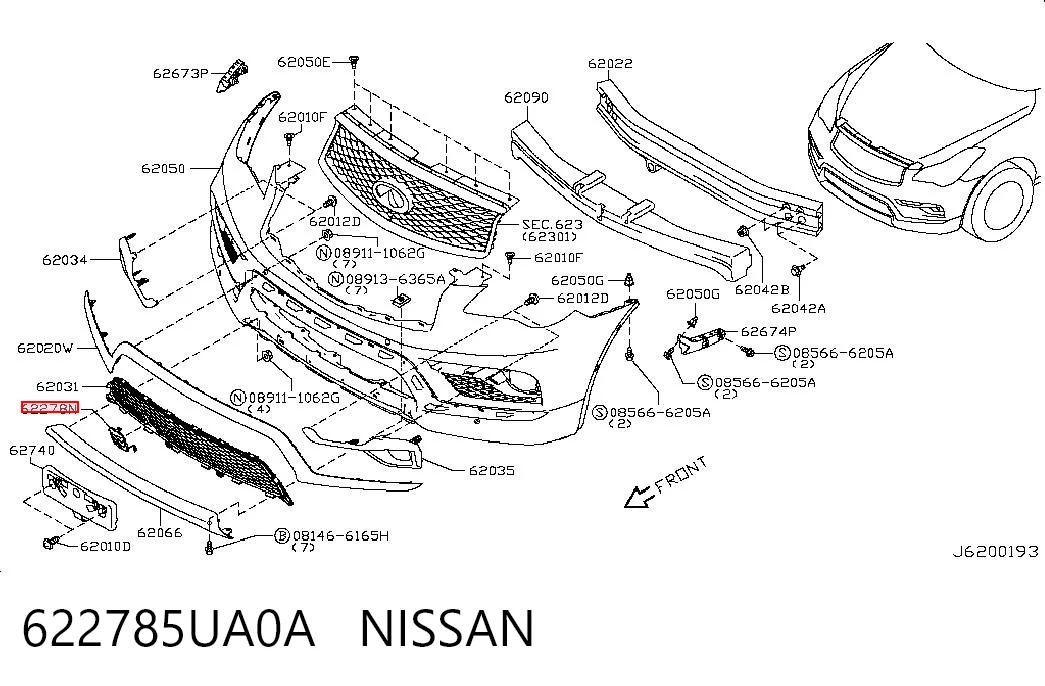 622785UA0A Nissan/Infiniti 