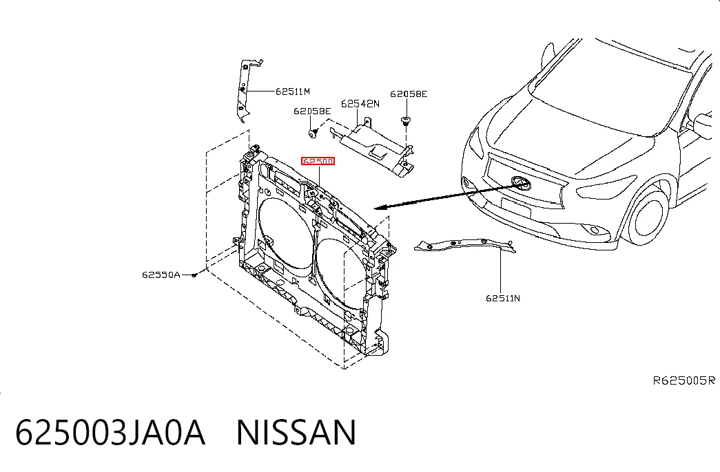 625003JA0A Nissan/Infiniti Телевизор