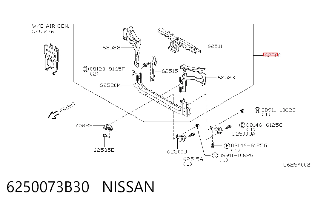 Панель передняя Nissan Micra хэтчбек (K11) (1992 - 2003) цена, от 82.61 USD