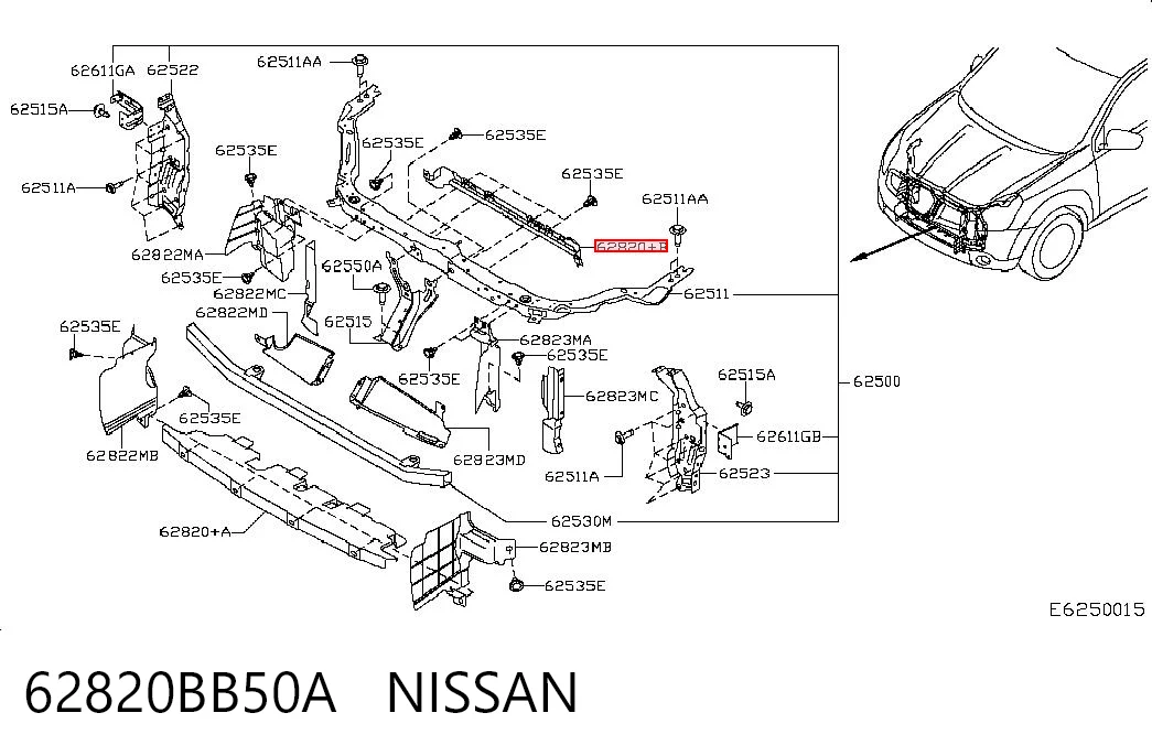 62820BB50A Nissan/Infiniti