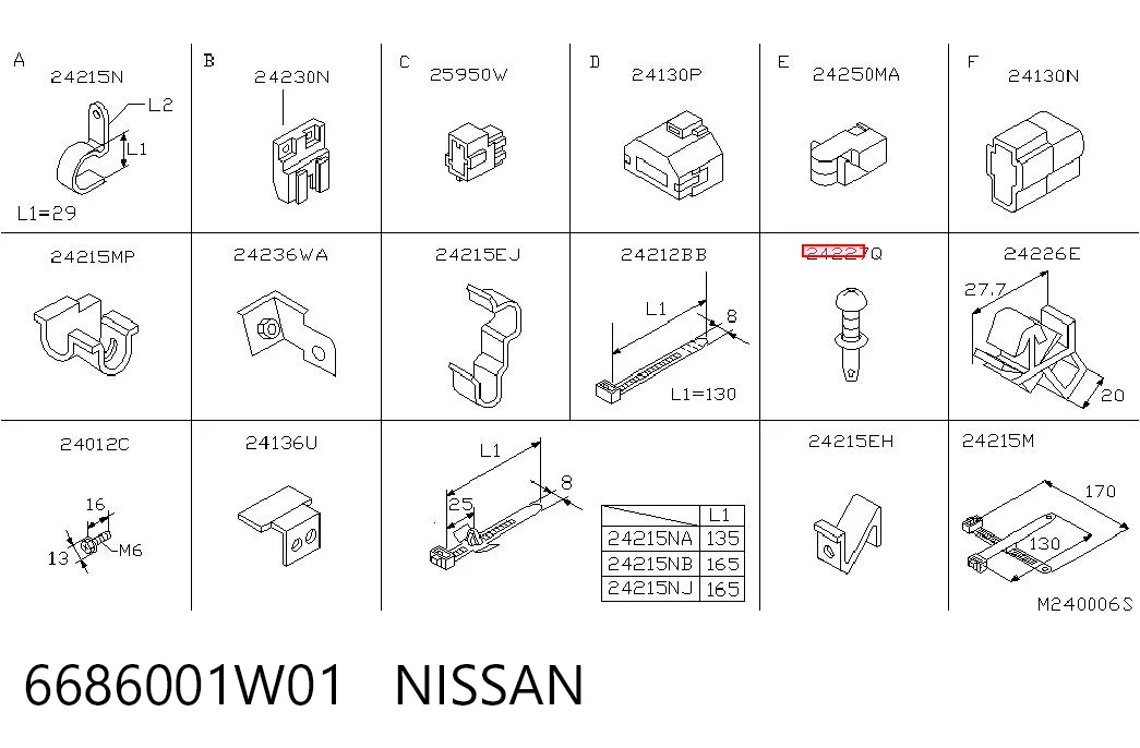 6686001W01 Nissan/Infiniti 