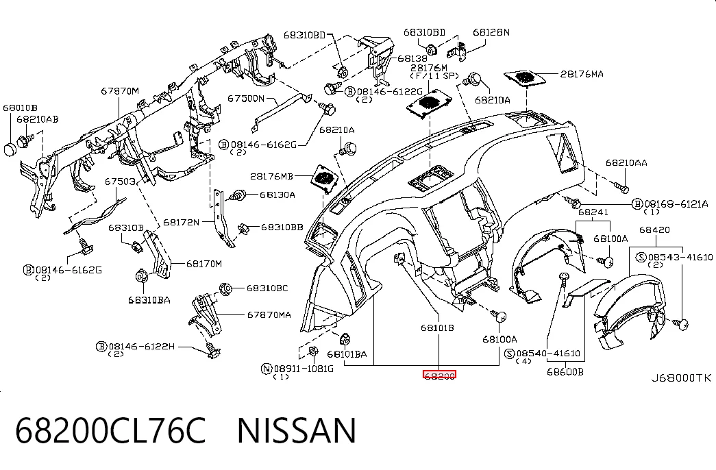 68200CL76C Nissan/Infiniti