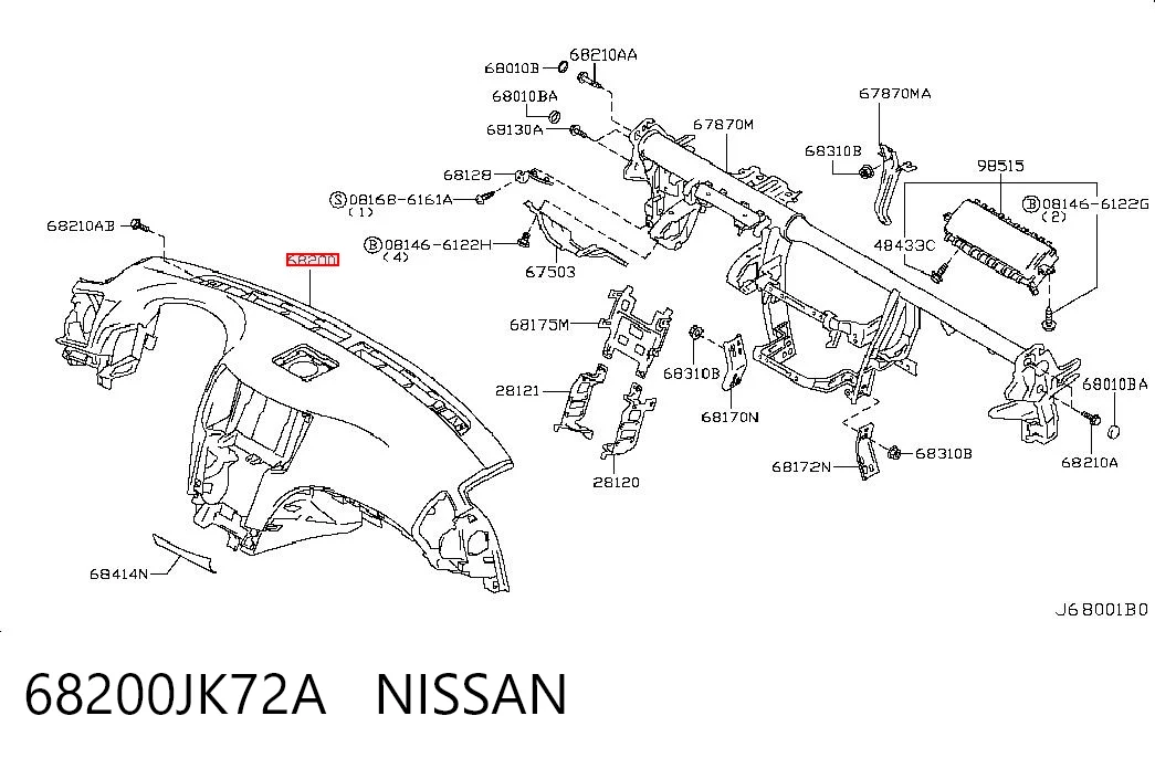 68200JK72A Nissan/Infiniti