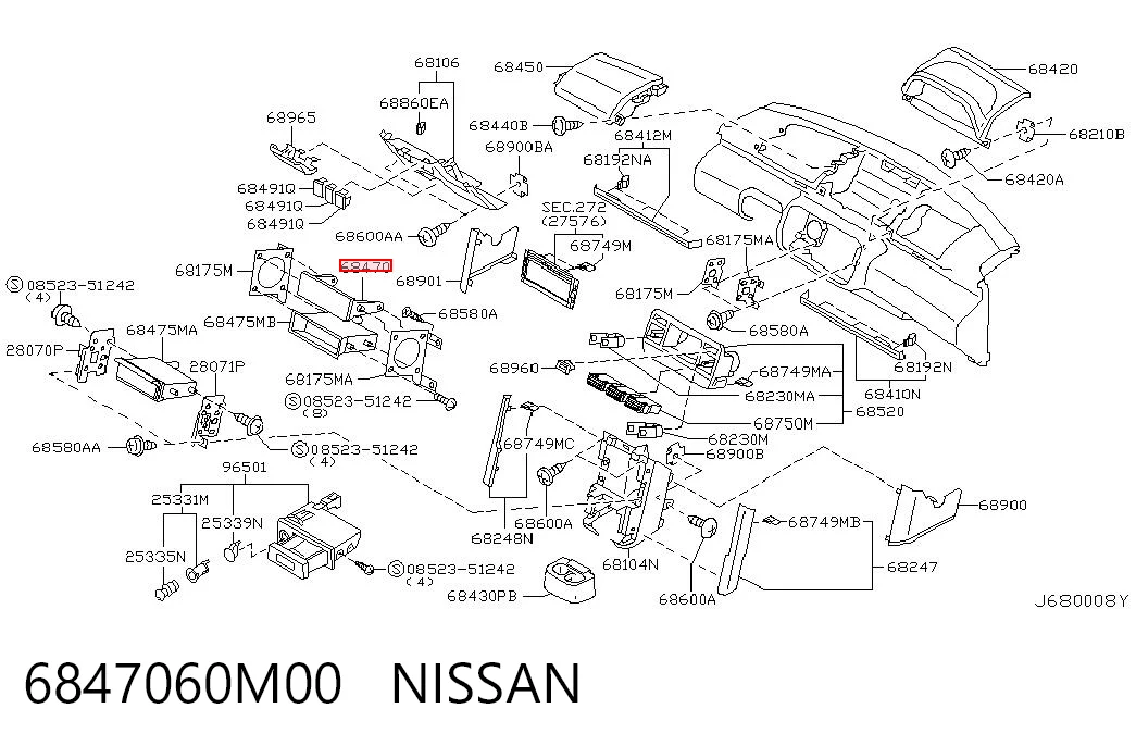 6847060M00 Nissan/Infiniti 