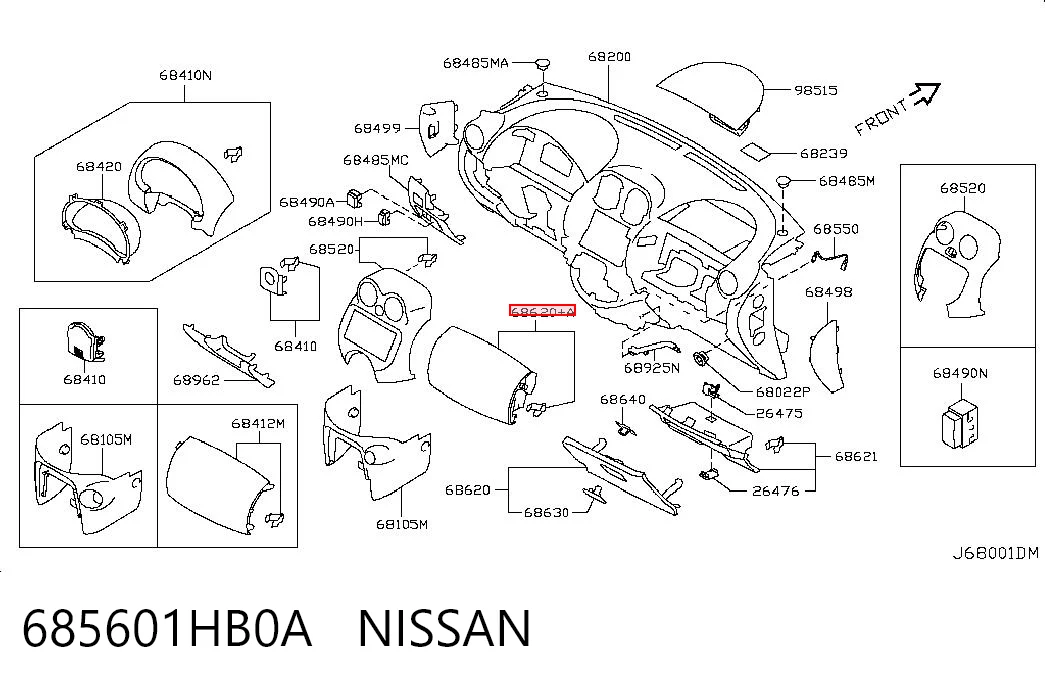 685601HB0A Nissan/Infiniti