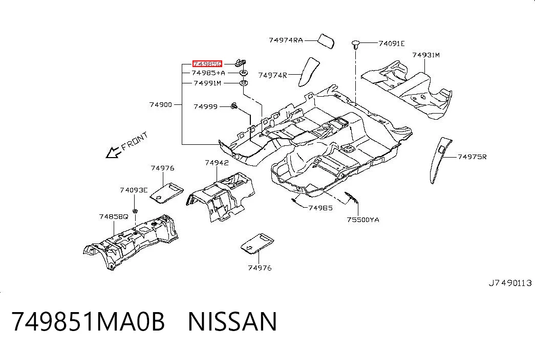 749851MA0B Nissan/Infiniti