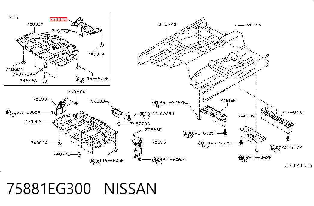 75881EG300 Nissan/Infiniti