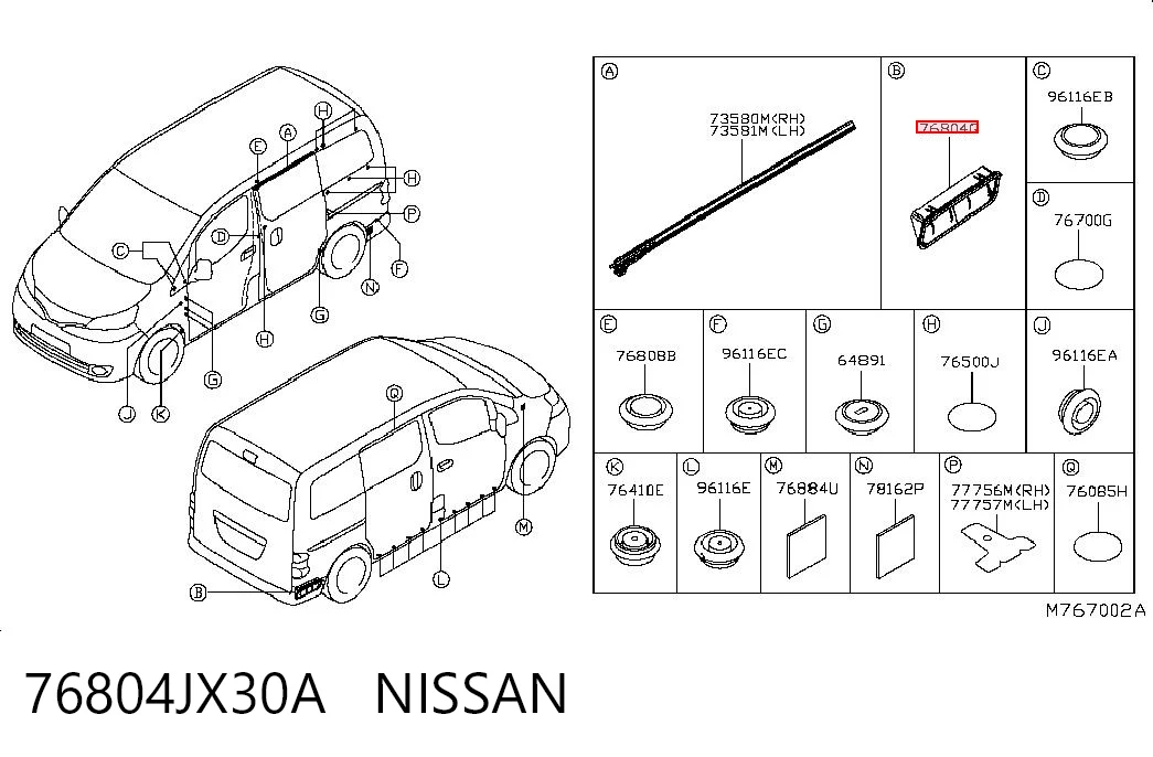 76804JX30A Nissan/Infiniti