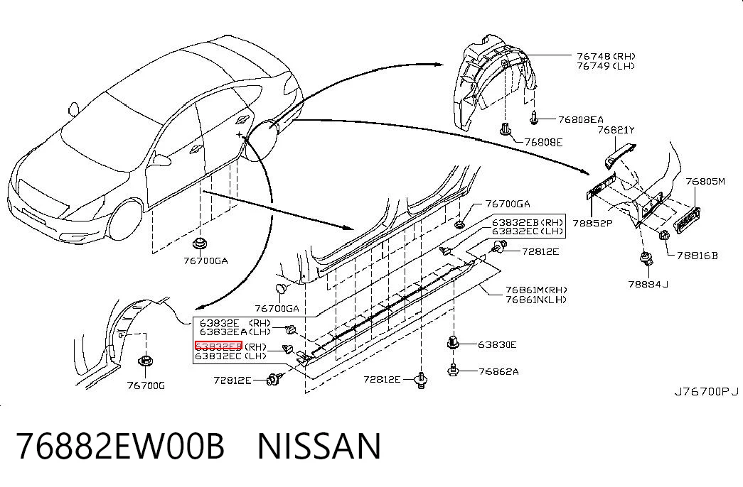 76882EW00B Nissan/Infiniti 