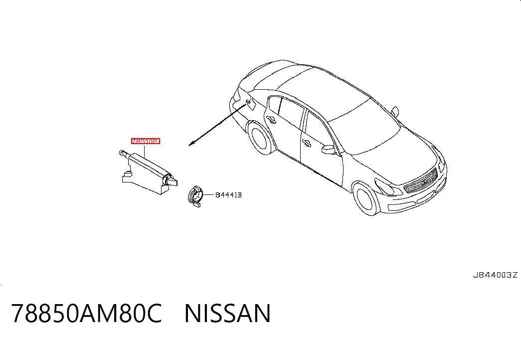 78850AM80C Nissan/Infiniti Замок открывания лючка бензобака