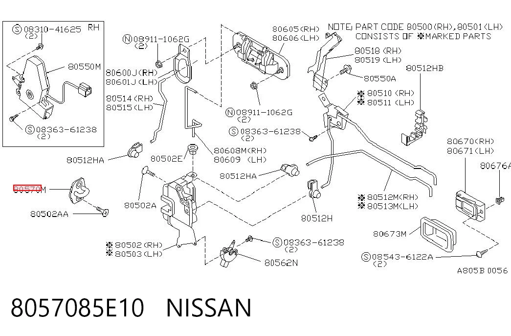 8057085E10 Nissan/Infiniti 