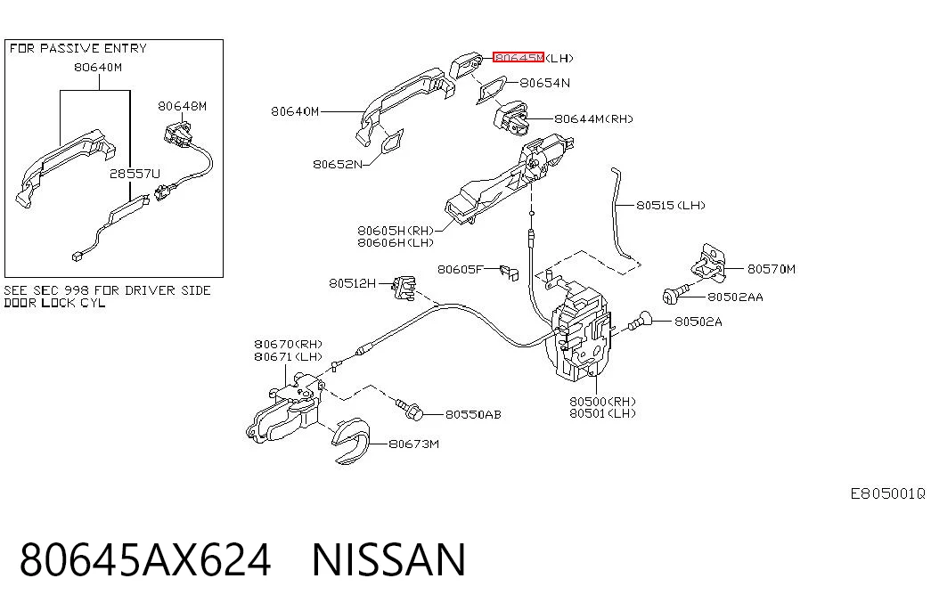 80645AX624 Nissan/Infiniti