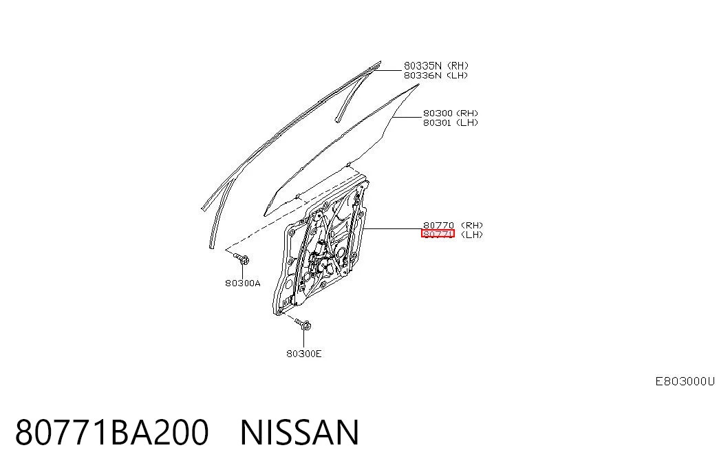 Купить 1620004880 Peugeot/Citroen Подъемник механический ветрового стекла
