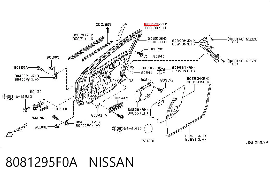 8081295F0A Nissan/Infiniti