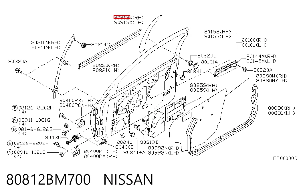 80812BM700 Nissan/Infiniti