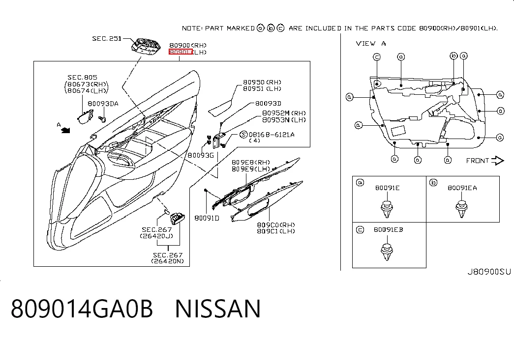 809014GA0B Nissan/Infiniti