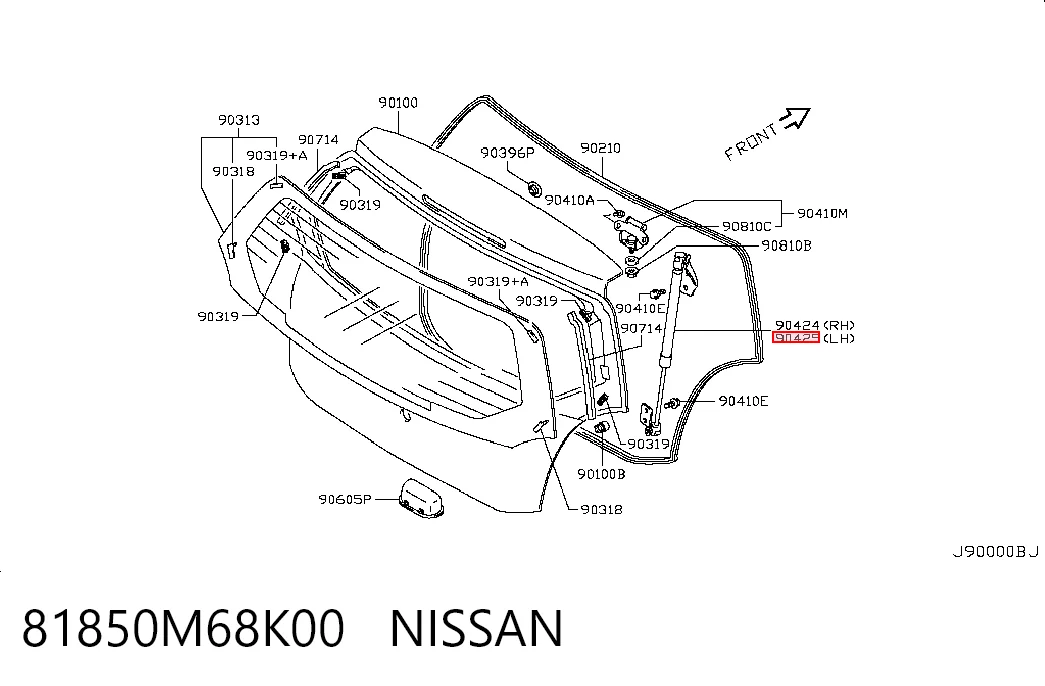 GS1049 Magneti Marelli Амортизатор крышки багажника