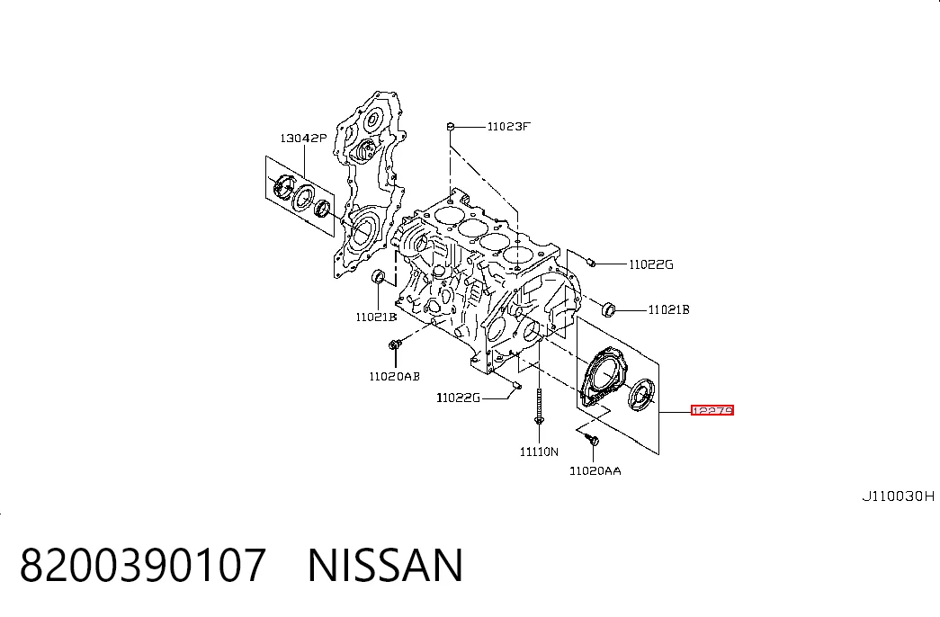 95518736 General Motors Сальник коленвала двигателя, задний