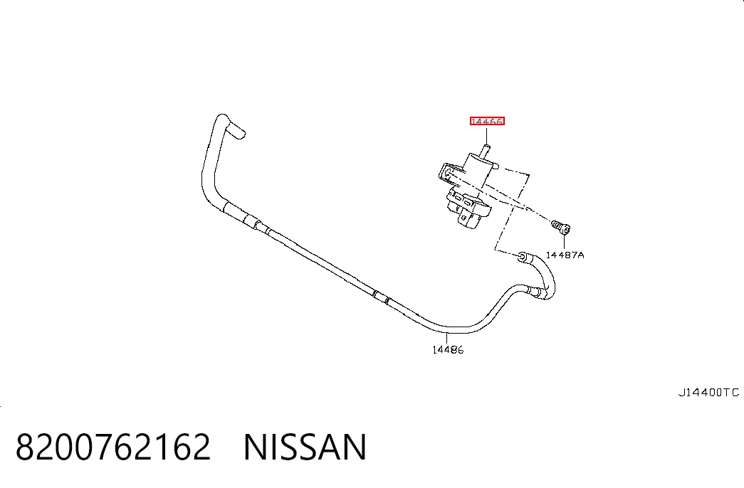 8200762162 Nissan/Infiniti Клапан соленоид регулирования заслонки EGR