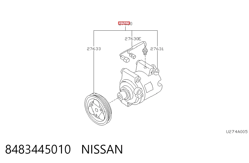 Компрессор хладагента на Nissan Almera I N15