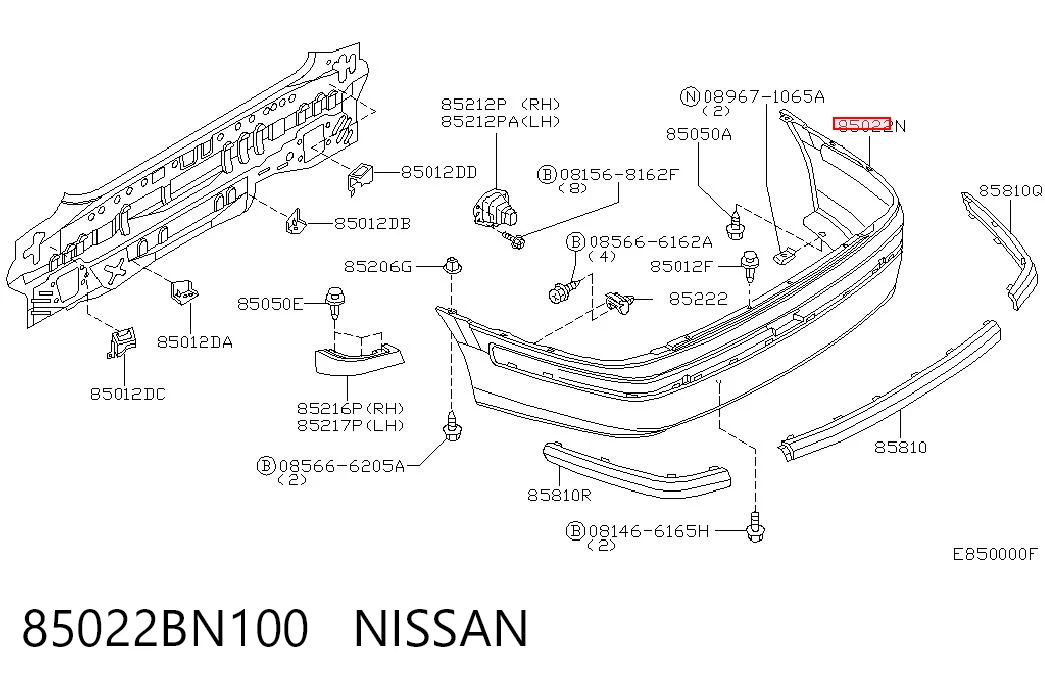 85022BN100 Nissan/Infiniti