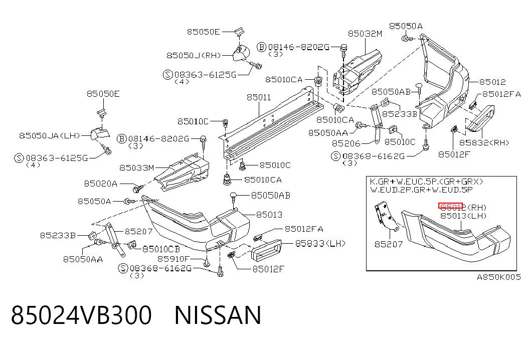 85024VB300 Nissan/Infiniti