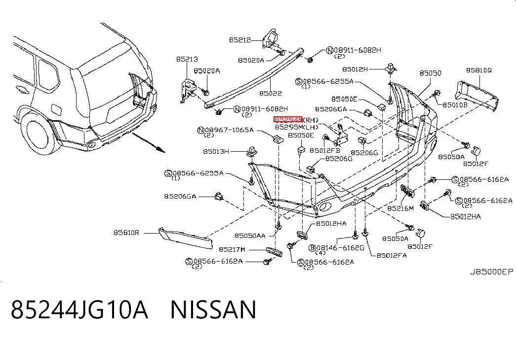 85244JG10A Nissan/Infiniti