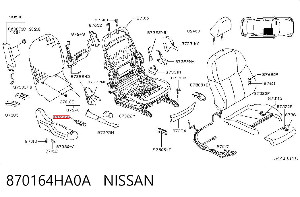 870164HA0A Nissan/Infiniti 