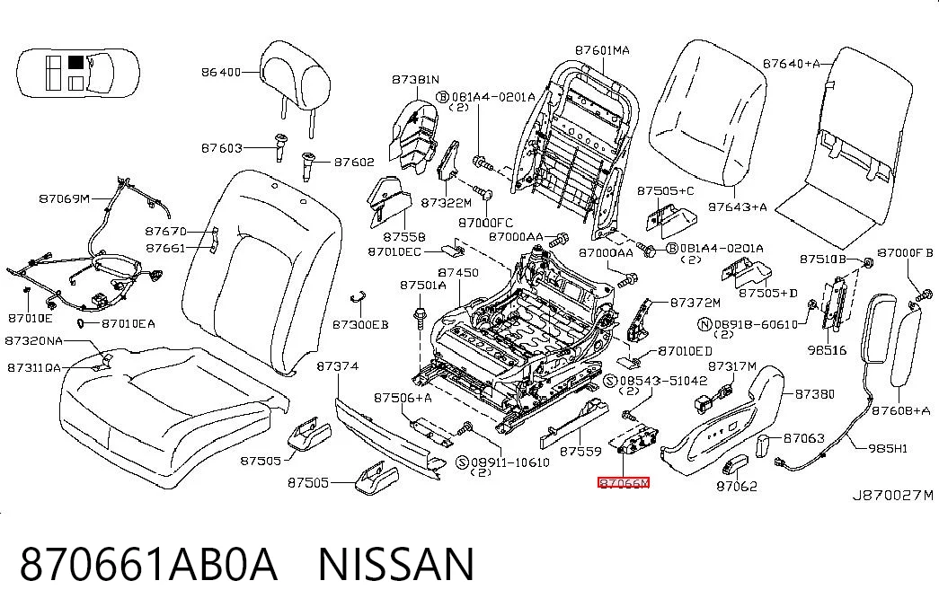 870661AB0A Nissan/Infiniti 