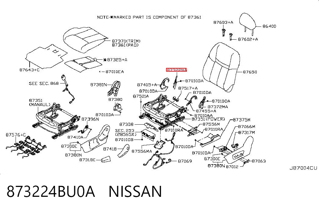 873224BU0A Nissan/Infiniti