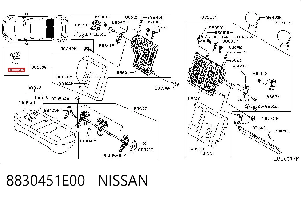 8830451E00 Nissan/Infiniti 