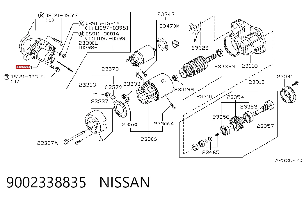  Стартер Nissan Patrol 