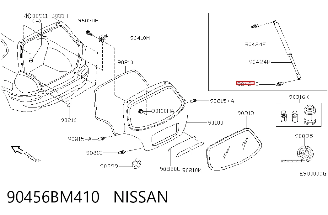 90456BM410 Nissan/Infiniti